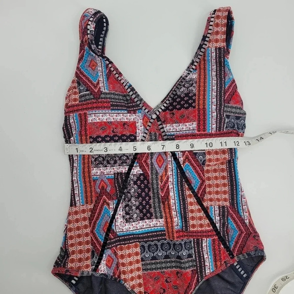 SEA level swim Arielle V front and back one peice swimsuit night sky size 6 - Picture 11 of 11